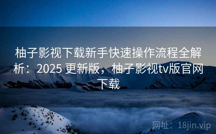 柚子影视下载新手快速操作流程全解析：2025 更新版，柚子影视tv版官网下载  第2张